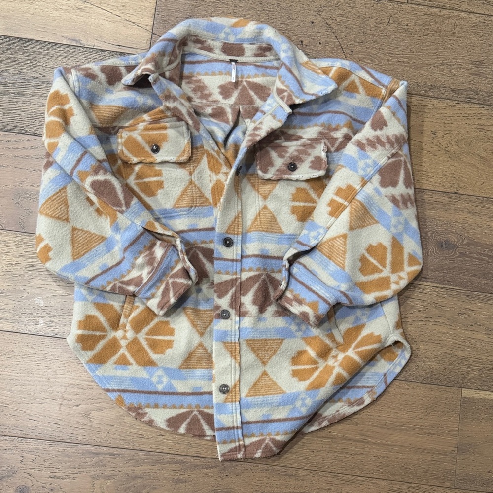 Free People Multicolor Patterned Jacket - image 1